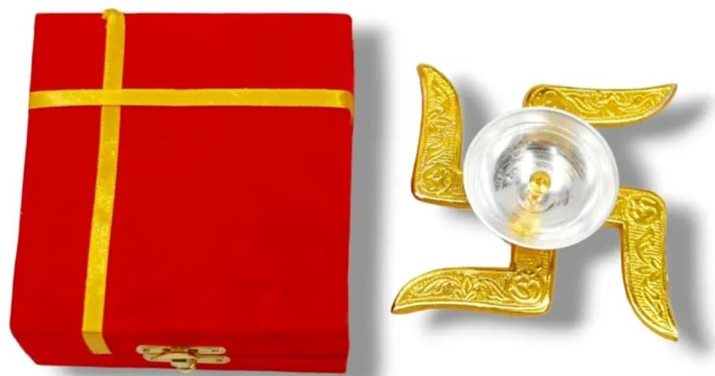 2 Tune Swastik Diya (Size: 3.5 inch of diya)